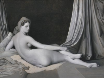 Odalisque in Grisaille, ca 1824–1834 (olja på duk) av Jean Auguste Dominique Ingres