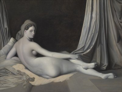 Odalisque i Grisaille, ca. 1824-34. av Jean Auguste Dominique Ingres