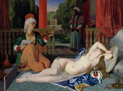Odalisque med slav av Jean Auguste Dominique Ingres