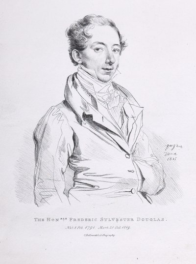 Porträtt av Frederick Sylvester Douglas av Jean Auguste Dominique Ingres