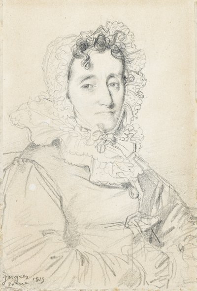 Porträtt av Maréchale Kutusov av Jean Auguste Dominique Ingres