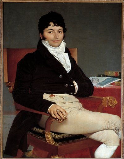 Porträtt av Philibert Riviere (1766-1816) befälmästare vid kungens råd 1815 Målning av Jean Auguste Dominique Ingres (1780-1867) 1804 Sön. 1,16 x 0,89 m av Jean Auguste Dominique Ingres