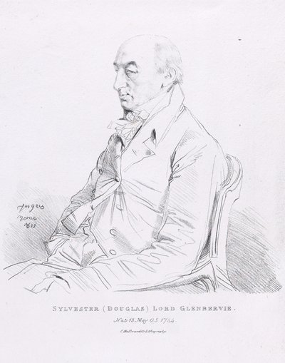 Porträtt av Sylvester (Douglas), lord Glenbervie av Jean Auguste Dominique Ingres