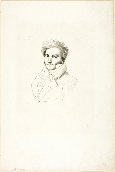 Porträtt av en man av Jean Auguste Dominique Ingres