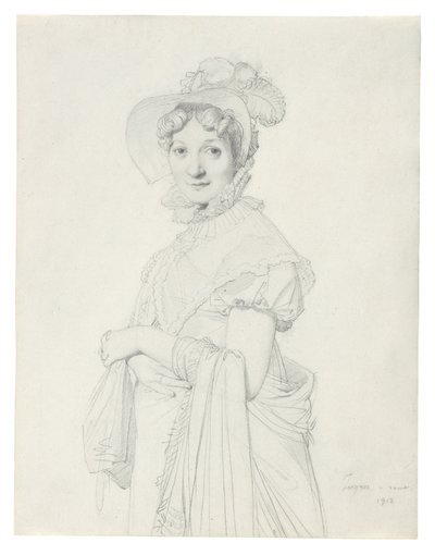 Porträtt av en ung kvinna av Jean Auguste Dominique Ingres