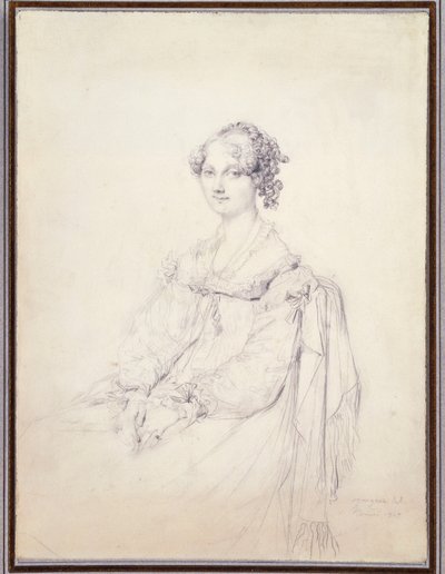 Porträtt av Hon. Mrs Fleetwood Pelew av Jean Auguste Dominique Ingres