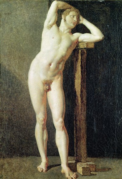 Study of a Man, c.1801  av Jean Auguste Dominique Ingres