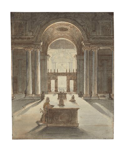 Borghese-kapellet i Santa Maria Maggiore i Rom av Jean Auguste Dominique Ingres