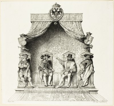 De fyra magistraterna i Besançon av Jean Auguste Dominique Ingres