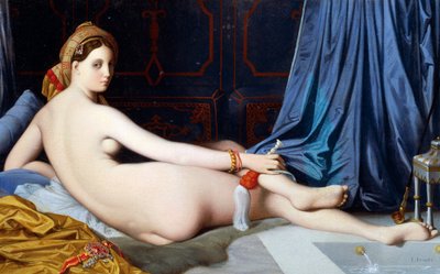 The Grande Odalisque (olja på duk) av Jean Auguste Dominique Ingres