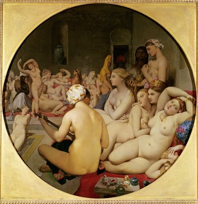 Det turkiska badet av Jean Auguste Dominique Ingres