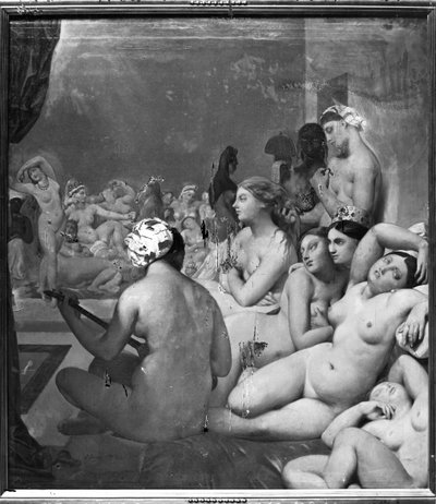 Turkiska badet, 7 oktober 1859 av Jean Auguste Dominique Ingres
