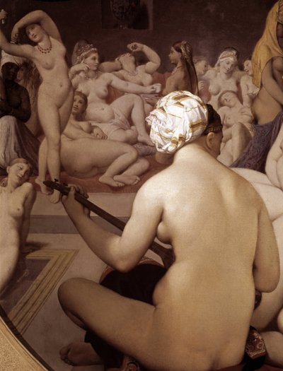 Det turkiska badet, detalj (1862 - Olja på trä) av Jean Auguste Dominique Ingres