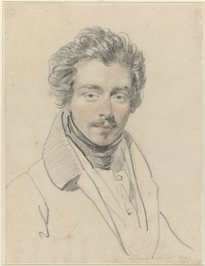 Porträtt av Louis Meyer av Jean Augustin Daiwaille
