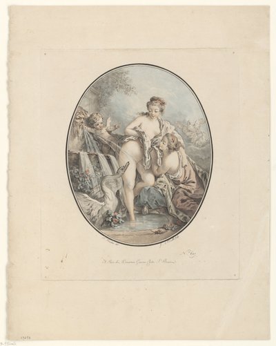 Leda och svanen av Jean Augustin Léveillé