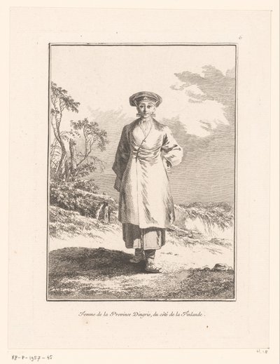 Ung kvinna från Ingermanland (Ingrie) Femme de la province d