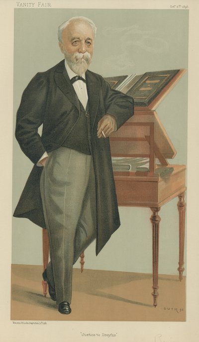 Monsieur Henri Brisson (färg litho) av Jean Baptiste (after) Guth