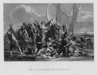 Miraculous Draft of Fishes, Luke V av Jean Baptiste (after) Jouvenet