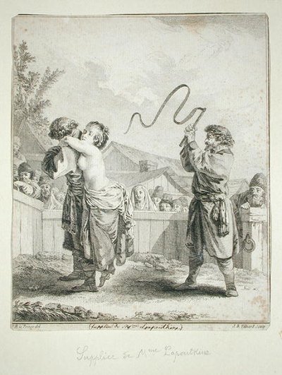 Bön från Madame Lapoutkine, graverad av Jean Baptiste Tilliard (gravyr) av Jean Baptiste (after) Le Prince