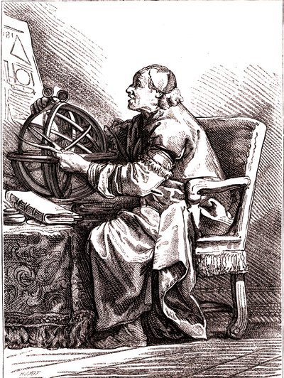 Astronomen.1878 (gravyr) av Jean Baptiste (after) Le Prince