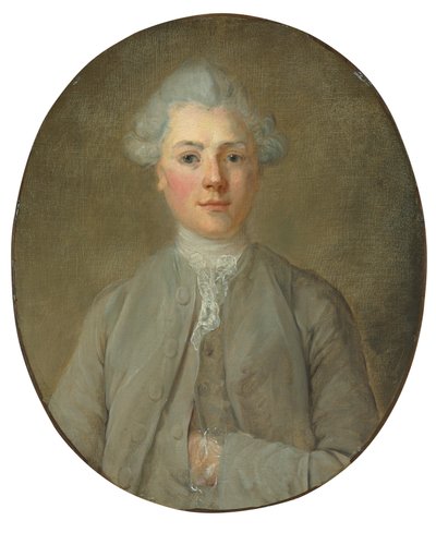Porträtt av en ung pojke av Jean Baptiste (attr. to) Perronneau