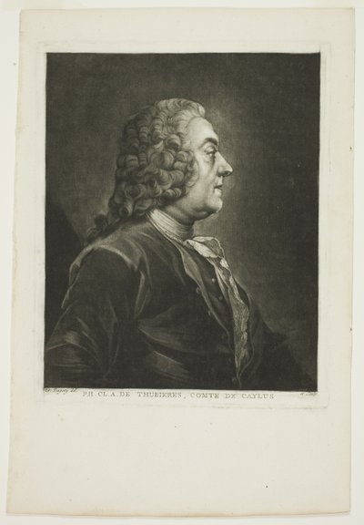 Philippe Claude Tubières, greve av Caylus av Jean-Baptiste Andre Gautier D