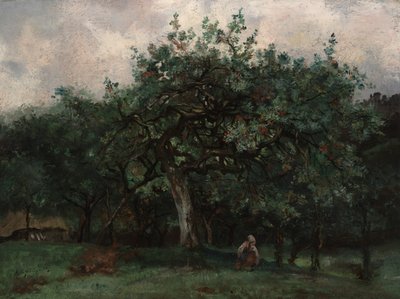 Landskap med liten flicka av Jean Baptiste Antoine Guillemet