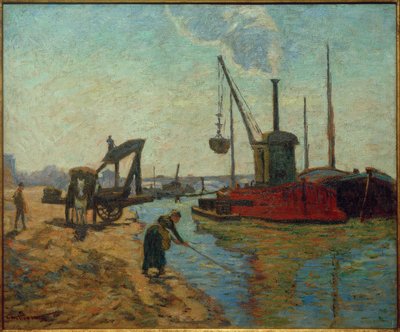Jobbar på Pont National av Jean Baptiste Armand Guillaumin