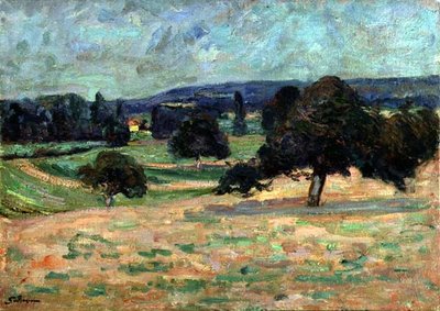 Landskap i Ile de France, ca 1895 (olja på duk) av Jean Baptiste Armand Guillaumin