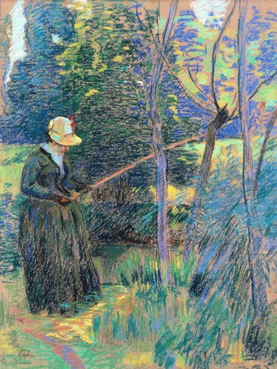 Madame Guillaumin fiske, ca 1894 (pastell) av Jean Baptiste Armand Guillaumin