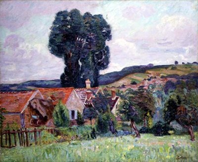 The Hamlet, ca 1890 (olja på duk) av Jean Baptiste Armand Guillaumin