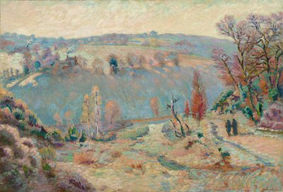 Sédelledalen vid Pont Charraud: White Frost, ca 1903-1911. av Jean Baptiste Armand Guillaumin