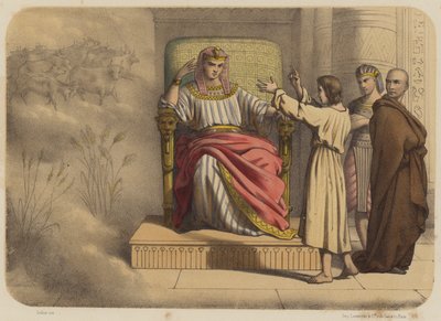 Josef inför farao av Jean Baptiste Auguste Leloir
