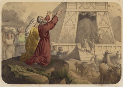 Avsluta från LArche av Jean Baptiste Auguste Leloir