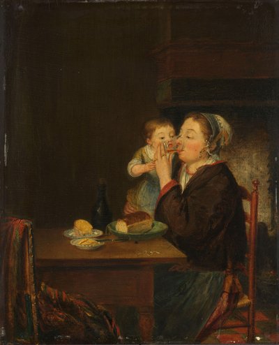 En mor och hennes barn, 1794 av Jean Baptiste Bernard Coclers
