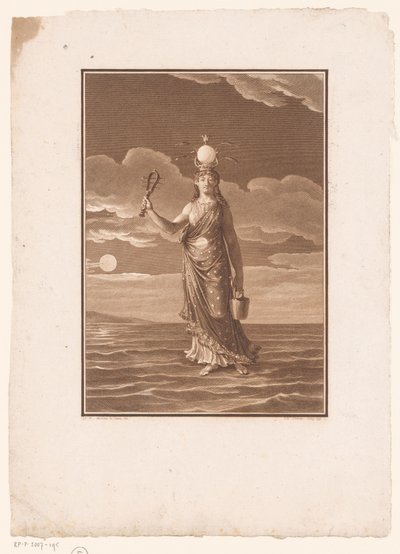 Isis, gudinnan av tusen namn, eller naturen personifierad La Déesse Myrionime, Isis, ou la Nature Personifiée av Jean Baptiste Blaise Simonet