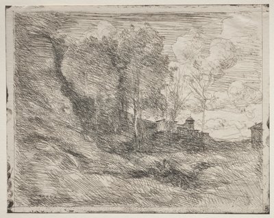 En souvenir från Ostia av Jean-Baptiste-Camille Corot