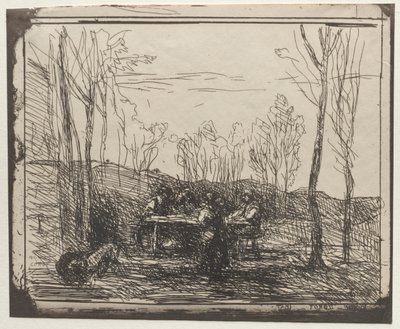 Frukost i en glänta av Jean-Baptiste-Camille Corot