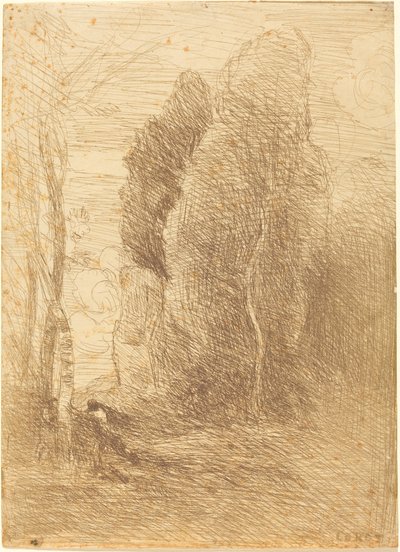 Hide-and-Seek (cache-cache) av Jean Baptiste Camille Corot