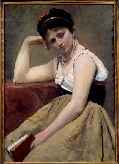 Unterbrochenes Lesen von Jean-Baptiste-Camille Corot