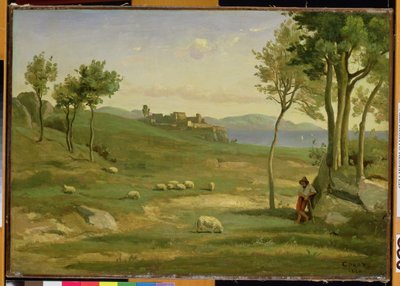 Italienische Landschaft, 1838 von Jean Baptiste Camille Corot