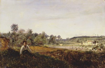 Jeune Patre Assis en Vue de l