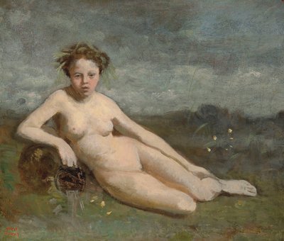 Källan av Jean Baptiste Camille Corot