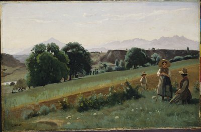 Landschaft bei Mornex, c.1842 von Jean Baptiste Camille Corot