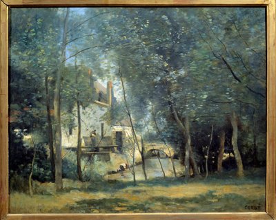 Le Moulin de Saint-Nicolas-Lez-Arras Målning av Camille Corot (1796-1875) 1874 Sön. 0,65x0,81 m Paris, Orsay-museet av Jean Baptiste Camille Corot