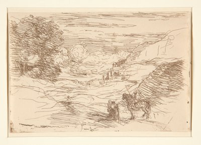 Les Paladins (De vandrande riddarna) av Jean-Baptiste-Camille Corot