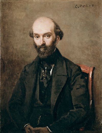 M. Bison, 1852 av Jean Baptiste Camille Corot