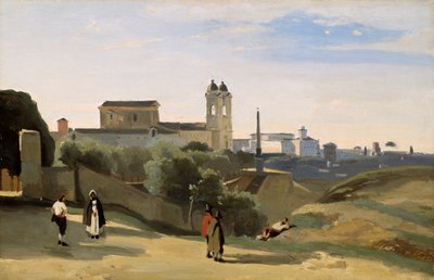 Monte Pincio, Rom av Jean-Baptiste-Camille Corot