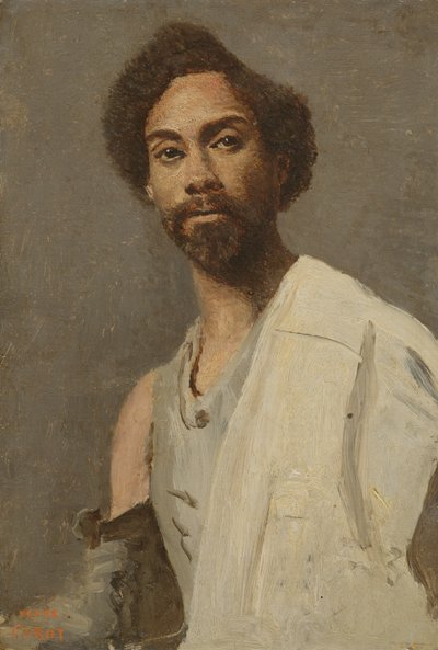 Porträtt av en abessinisk man av Jean-Baptiste-Camille Corot