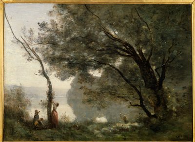 Påminnelse om Mortefontaine. Målning av Camille Corot (1796-1875) av Jean Baptiste Camille Corot
